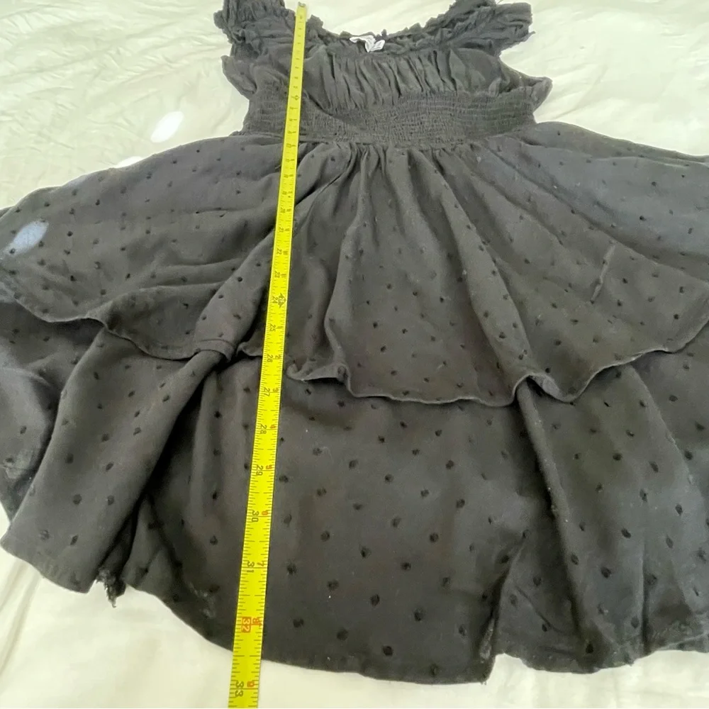 Princess Polly Elegant Black Ruffle Festival Boho‎ Romper Dress